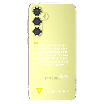 Picasee silikónový prehľadný obal pre Samsung Galaxy A35 5G A356B - Kazma - MĚLI BYSTE SE DO TOHO PUSTIT