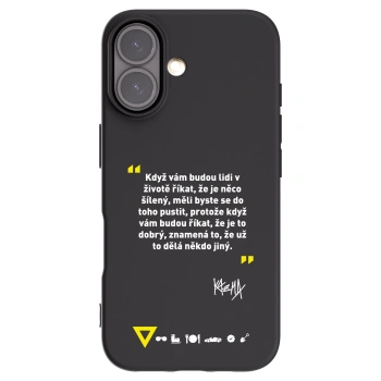 Picasee silikónový čierny obal pre Apple iPhone 16 - Kazma - MĚLI BYSTE SE DO TOHO PUSTIT