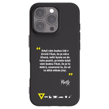Picasee silikónový čierny obal pre Apple iPhone 16 Pro - Kazma - MĚLI BYSTE SE DO TOHO PUSTIT