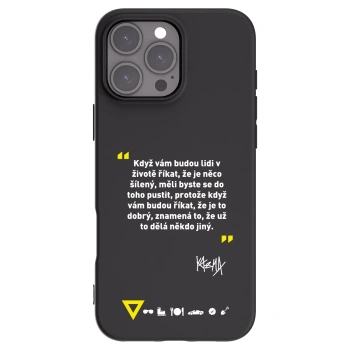 Picasee silikónový čierny obal pre Apple iPhone 16 Pro Max - Kazma - MĚLI BYSTE SE DO TOHO PUSTIT
