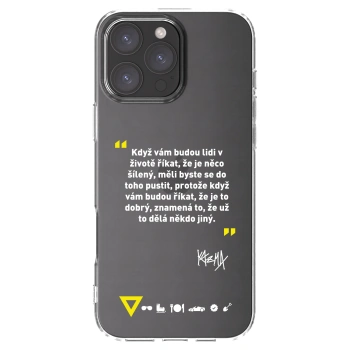 Picasee silikónový prehľadný obal pre Apple iPhone 16 Pro Max - Kazma - MĚLI BYSTE SE DO TOHO PUSTIT