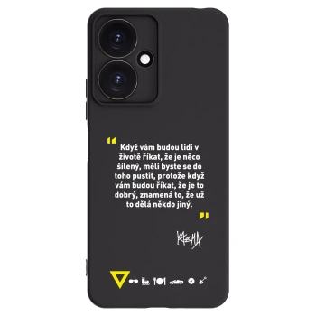 Picasee silikónový čierny obal pre Xiaomi Redmi 13C 5G - Kazma - MĚLI BYSTE SE DO TOHO PUSTIT