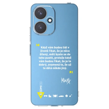 Picasee silikónový prehľadný obal pre Xiaomi Redmi 13C 5G - Kazma - MĚLI BYSTE SE DO TOHO PUSTIT