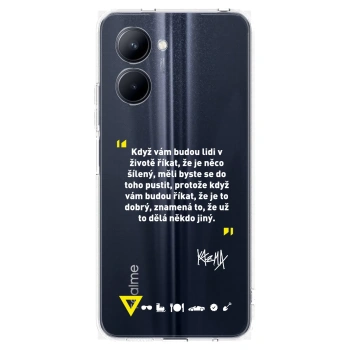 Picasee silikónový prehľadný obal pre Realme C33 (2023) - Kazma - MĚLI BYSTE SE DO TOHO PUSTIT