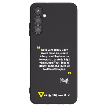 Picasee silikónový čierny obal pre Samsung Galaxy A05s A057G - Kazma - MĚLI BYSTE SE DO TOHO PUSTIT