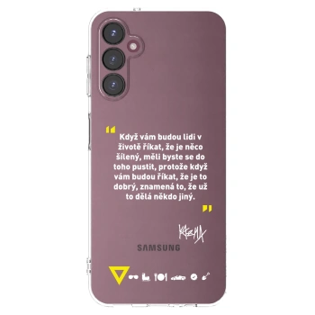 Picasee silikónový prehľadný obal pre Samsung Galaxy A05s A057G - Kazma - MĚLI BYSTE SE DO TOHO PUSTIT