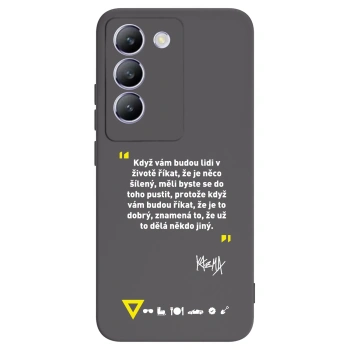 Picasee silikónový čierny obal pre Vivo V40 SE 5G - Kazma - MĚLI BYSTE SE DO TOHO PUSTIT