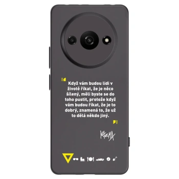 Picasee silikónový čierny obal pre Xiaomi Redmi A3 - Kazma - MĚLI BYSTE SE DO TOHO PUSTIT