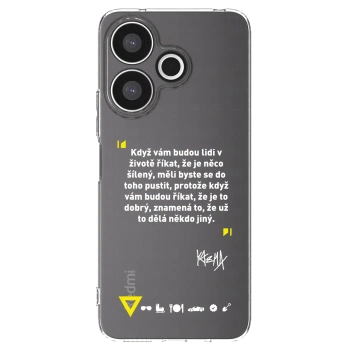 Picasee silikónový prehľadný obal pre Xiaomi Redmi 13 4G - Kazma - MĚLI BYSTE SE DO TOHO PUSTIT