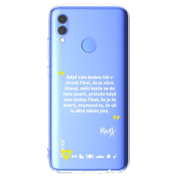 Picasee silikónový prehľadný obal pre Huawei P Smart 2019 - Kazma - MĚLI BYSTE SE DO TOHO PUSTIT