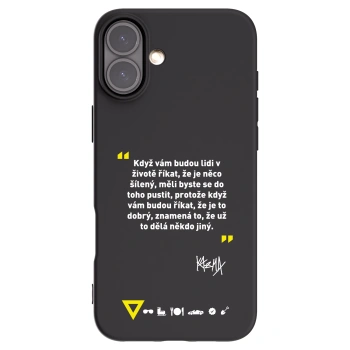 Picasee silikónový čierny obal pre Apple iPhone 16 Plus - Kazma - MĚLI BYSTE SE DO TOHO PUSTIT