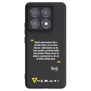 Picasee silikónový čierny obal pre Xiaomi 14T Pro - Kazma - MĚLI BYSTE SE DO TOHO PUSTIT