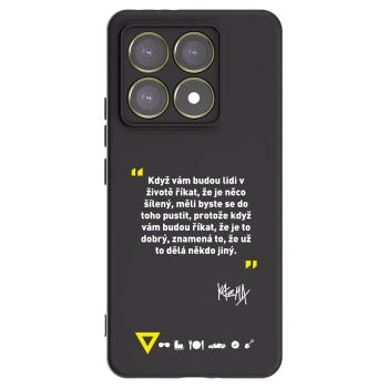 Picasee silikónový čierny obal pre Xiaomi 14T - Kazma - MĚLI BYSTE SE DO TOHO PUSTIT