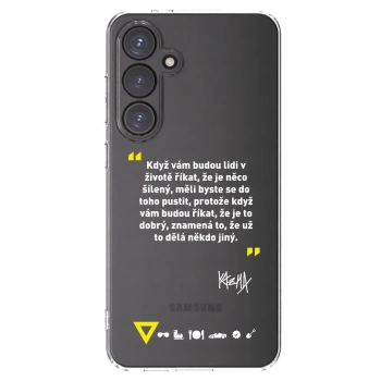 Picasee silikónový prehľadný obal pre Samsung Galaxy S24 FE S721B - Kazma - MĚLI BYSTE SE DO TOHO PUSTIT