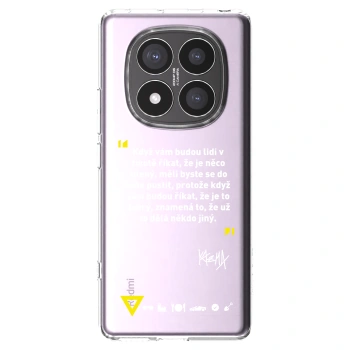 Picasee silikónový prehľadný obal pre Xiaomi Redmi Note 14 Pro+ 5G - Kazma - MĚLI BYSTE SE DO TOHO PUSTIT