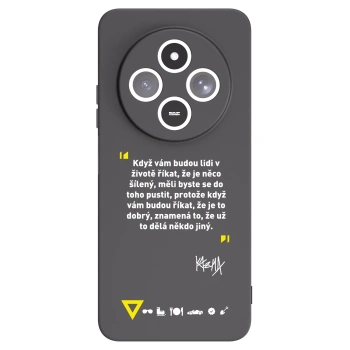 Picasee silikónový čierny obal pre Xiaomi Redmi 14C - Kazma - MĚLI BYSTE SE DO TOHO PUSTIT