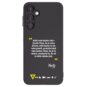Picasee silikónový čierny obal pre Samsung Galaxy A16 5G - Kazma - MĚLI BYSTE SE DO TOHO PUSTIT