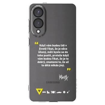 Picasee silikónový prehľadný obal pre Samsung Galaxy S25 Edge 5G - Kazma - MĚLI BYSTE SE DO TOHO PUSTIT
