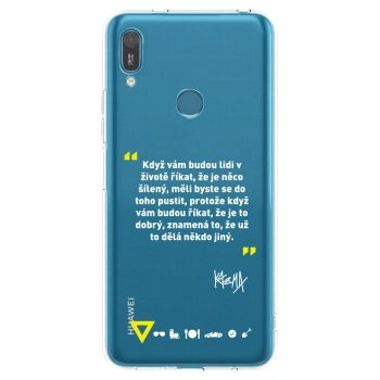 Picasee silikónový prehľadný obal pre Huawei Y7 2019 - Kazma - MĚLI BYSTE SE DO TOHO PUSTIT