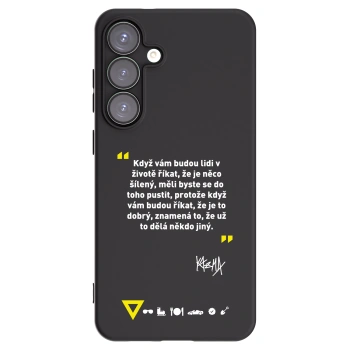 Picasee silikónový čierny obal pre Samsung Galaxy S25+ 5G - Kazma - MĚLI BYSTE SE DO TOHO PUSTIT