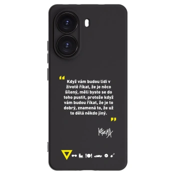 Picasee silikónový čierny obal pre Xiaomi Poco X7 Pro 5G - Kazma - MĚLI BYSTE SE DO TOHO PUSTIT