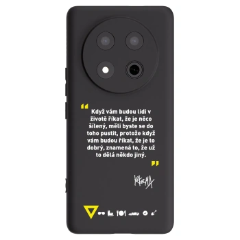 Picasee silikónový čierny obal pre Honor Magic7 Lite 5G - Kazma - MĚLI BYSTE SE DO TOHO PUSTIT