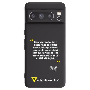Picasee silikónový čierny obal pre Google Pixel 8 Pro - Kazma - MĚLI BYSTE SE DO TOHO PUSTIT