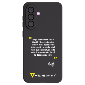 Picasee silikónový čierny obal pre Samsung Galaxy A36 5G - Kazma - MĚLI BYSTE SE DO TOHO PUSTIT