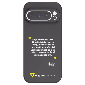 Picasee silikónový čierny obal pre Google Pixel 9 Pro - Kazma - MĚLI BYSTE SE DO TOHO PUSTIT