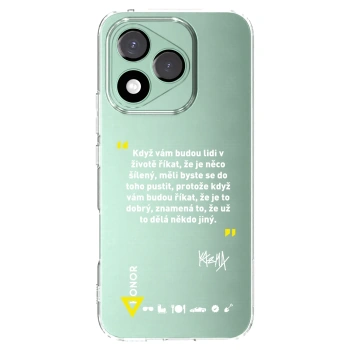 Picasee silikónový prehľadný obal pre Honor 400 Lite 5G - Kazma - MĚLI BYSTE SE DO TOHO PUSTIT