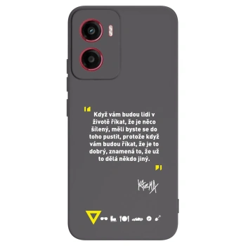 Picasee silikónový čierny obal pre Motorola Moto G05 - Kazma - MĚLI BYSTE SE DO TOHO PUSTIT