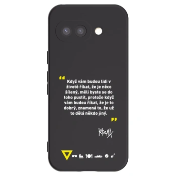 Picasee silikónový čierny obal pre Google Pixel 9a - Kazma - MĚLI BYSTE SE DO TOHO PUSTIT