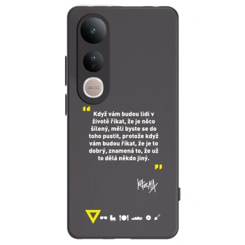 Picasee silikónový čierny obal pre Vivo V50 Lite 5G - Kazma - MĚLI BYSTE SE DO TOHO PUSTIT