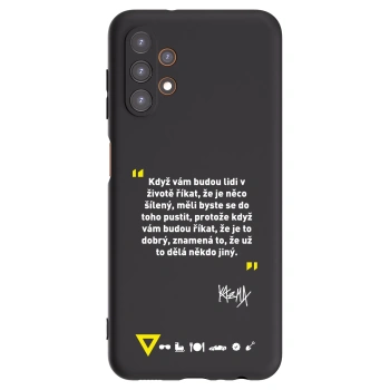 Picasee silikónový čierny obal pre Samsung Galaxy A13 5G - Kazma - MĚLI BYSTE SE DO TOHO PUSTIT