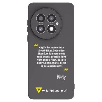 Picasee silikónový čierny obal pre OnePlus 13 5G - Kazma - MĚLI BYSTE SE DO TOHO PUSTIT