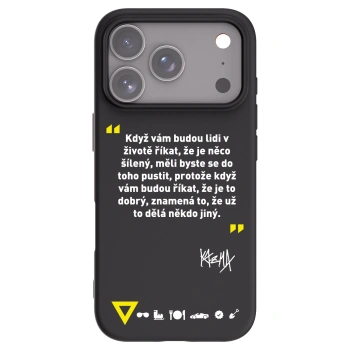 Picasee silikónový čierny obal pre Apple iPhone 17 Pro - Kazma - MĚLI BYSTE SE DO TOHO PUSTIT