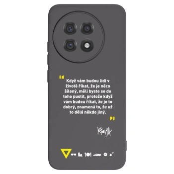 Picasee silikónový čierny obal pre OnePlus 13R 5G - Kazma - MĚLI BYSTE SE DO TOHO PUSTIT