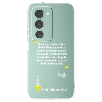 Picasee silikónový prehľadný obal pre Xiaomi Redmi 15 5G - Kazma - MĚLI BYSTE SE DO TOHO PUSTIT