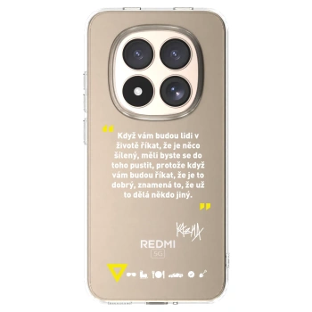 Picasee silikónový prehľadný obal pre Xiaomi Redmi Note 15 Pro 4G - Kazma - MĚLI BYSTE SE DO TOHO PUSTIT