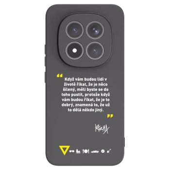 Picasee silikónový čierny obal pre Xiaomi Redmi Note 15 Pro+ - Kazma - MĚLI BYSTE SE DO TOHO PUSTIT