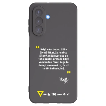 Picasee silikónový čierny obal pre Samsung Galaxy A17 5G - Kazma - MĚLI BYSTE SE DO TOHO PUSTIT