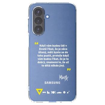 Picasee silikónový prehľadný obal pre Samsung Galaxy A17 5G - Kazma - MĚLI BYSTE SE DO TOHO PUSTIT