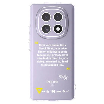 Picasee silikónový prehľadný obal pre Xiaomi Redmi Note 15 - Kazma - MĚLI BYSTE SE DO TOHO PUSTIT