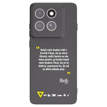 Picasee silikónový čierny obal pre Motorola Edge 60 Fusion - Kazma - MĚLI BYSTE SE DO TOHO PUSTIT