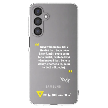 Picasee silikónový prehľadný obal pre Samsung Galaxy A16 4G - Kazma - MĚLI BYSTE SE DO TOHO PUSTIT
