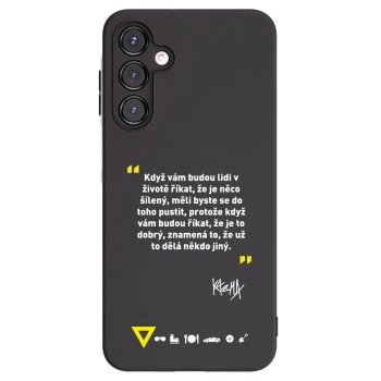 Picasee silikónový čierny obal pre Samsung Galaxy A16 4G - Kazma - MĚLI BYSTE SE DO TOHO PUSTIT