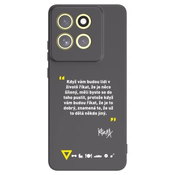 Picasee silikónový čierny obal pre Motorola Moto G86 Power 5G - Kazma - MĚLI BYSTE SE DO TOHO PUSTIT