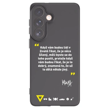 Picasee silikónový čierny obal pre Samsung Galaxy S26+ - Kazma - MĚLI BYSTE SE DO TOHO PUSTIT