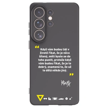Picasee silikónový čierny obal pre Samsung Galaxy S26 Ultra - Kazma - MĚLI BYSTE SE DO TOHO PUSTIT
