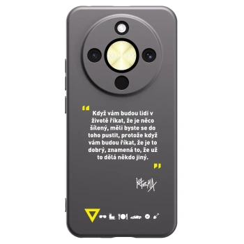 Picasee silikónový čierny obal pre Honor Magic8 Lite 5G - Kazma - MĚLI BYSTE SE DO TOHO PUSTIT